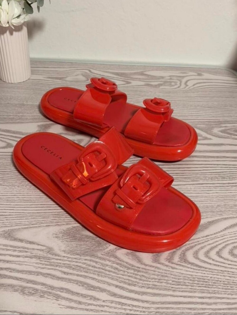 ❤️ Cecelia New York "Jump" Jelly Sandals, Size 7.5/8